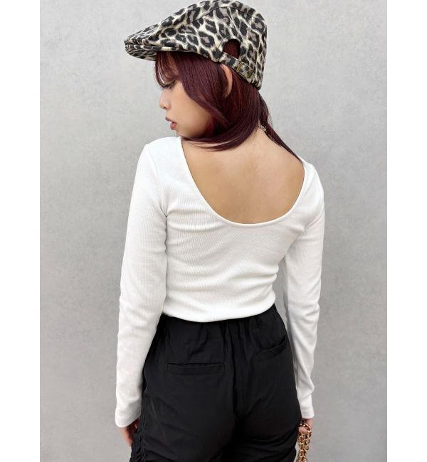 人気ファッションメンズ|【エヴリス/EVRIS】 【WEB限定】バックオープンリブトップス