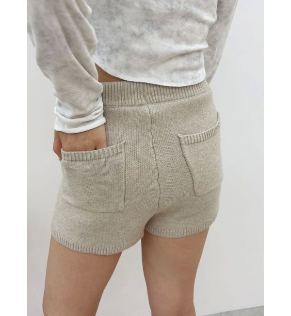 【エヴリス/EVRIS】 ハイゲージニットショートパンツ