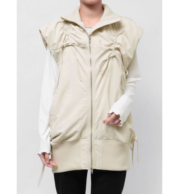 ファッションメンズなら|【ジュエティ/jouetie】 ギャザーリボンMA-1ベスト