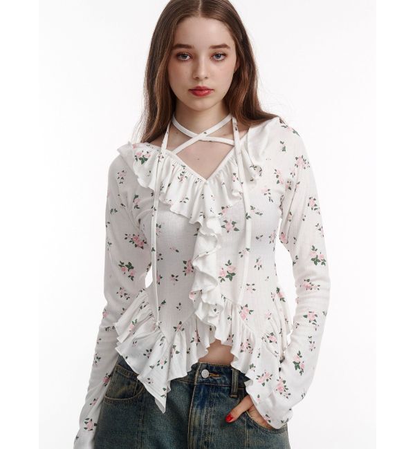 モテ系ファッションメンズ|【ジュエティ/jouetie】 ラッフルフリルトップス