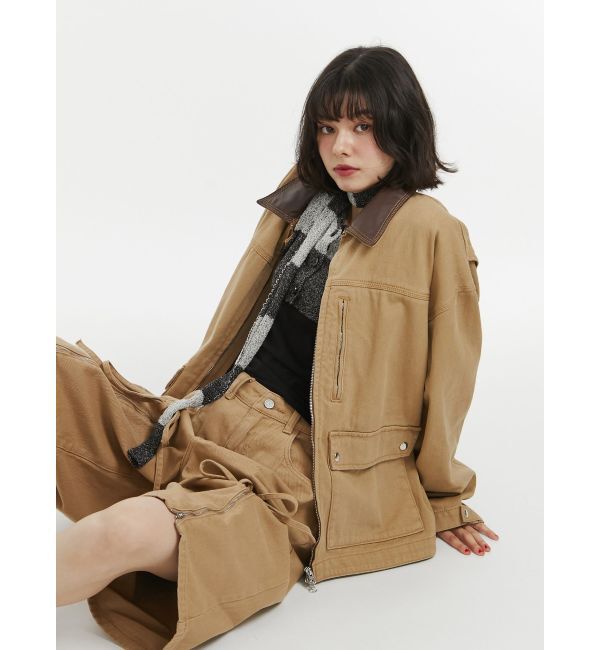 モテ系メンズファッション|【ジュエティ/jouetie】 ルーズワークジャケット【セットアップ対応】