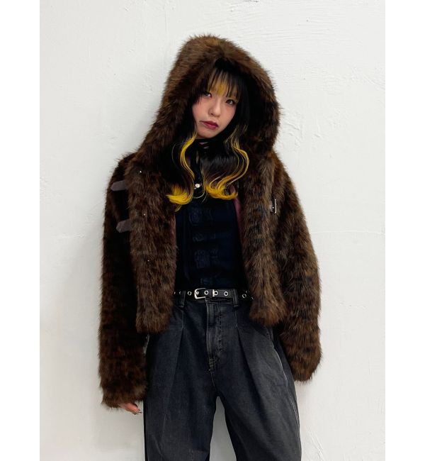 人気ファッションメンズ|【ジュエティ/jouetie】 ベルトフードファージャケット