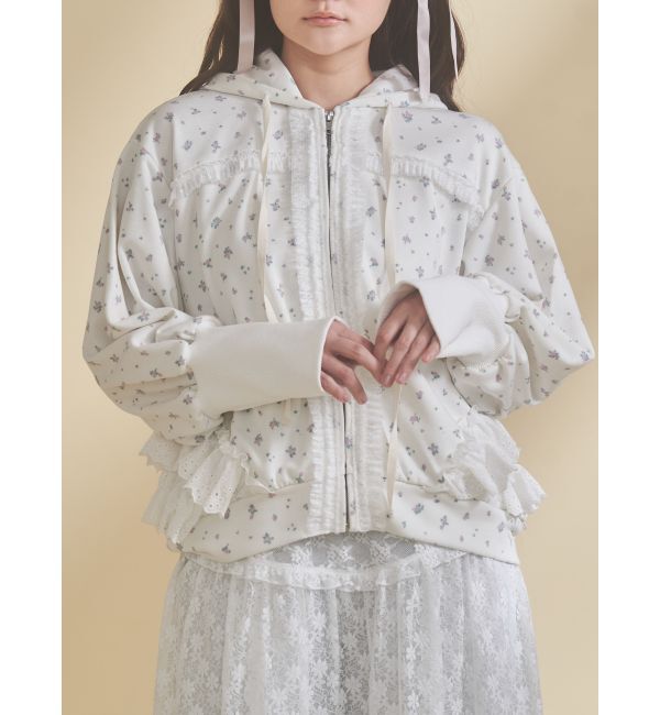 人気ファッションメンズ|【メリージェニー/merry jenny】 frill lace puff hoodie