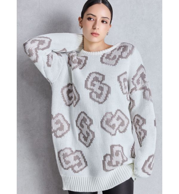 【ジェイダ/GYDA】 GG FRAMEニットトップス