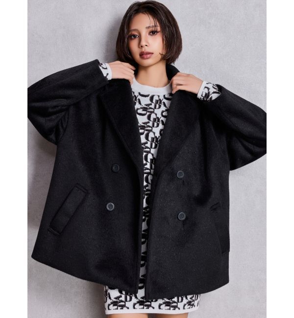 ファッションメンズお薦め|【ジェイダ/GYDA】 ラメmaterialチェスターコート