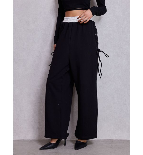 メンズファッションなら|【ジェイダ/GYDA】 サイドレースアップカーブスウェットパンツ