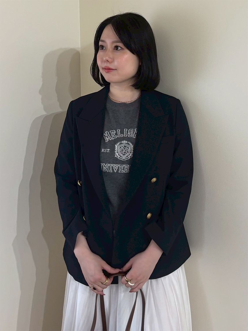 金釦フェイクファー短丈ジャケット（Mila Owen）｜ルミネの