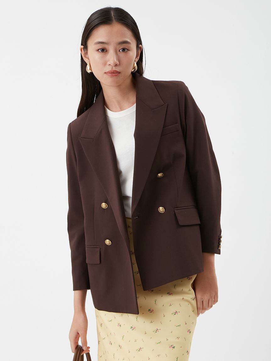 アイルミネで買える「【ミラオーウェン/Mila Owen】 金釦ダブルブレストブレザー」の画像です。価格は17,600円になります。