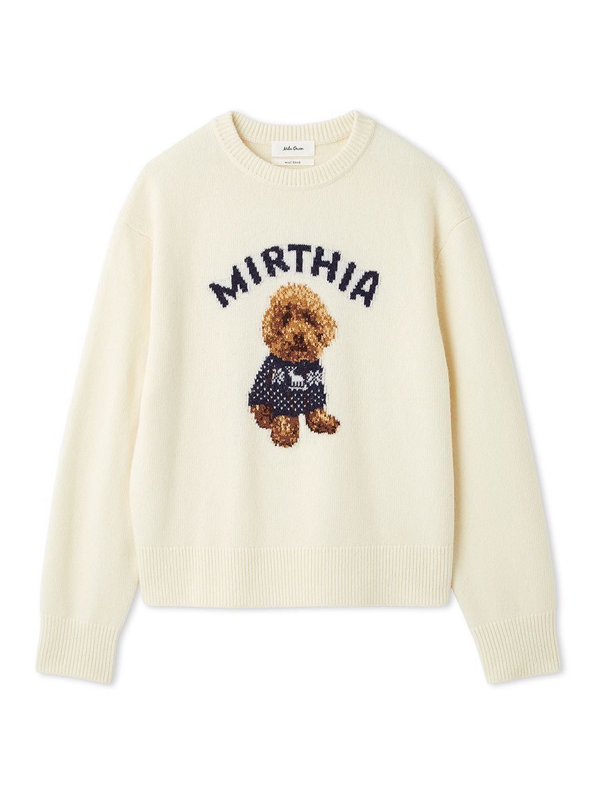 【ミラオーウェン/Mila Owen】 トイプードルクルーネックジャガードニット
