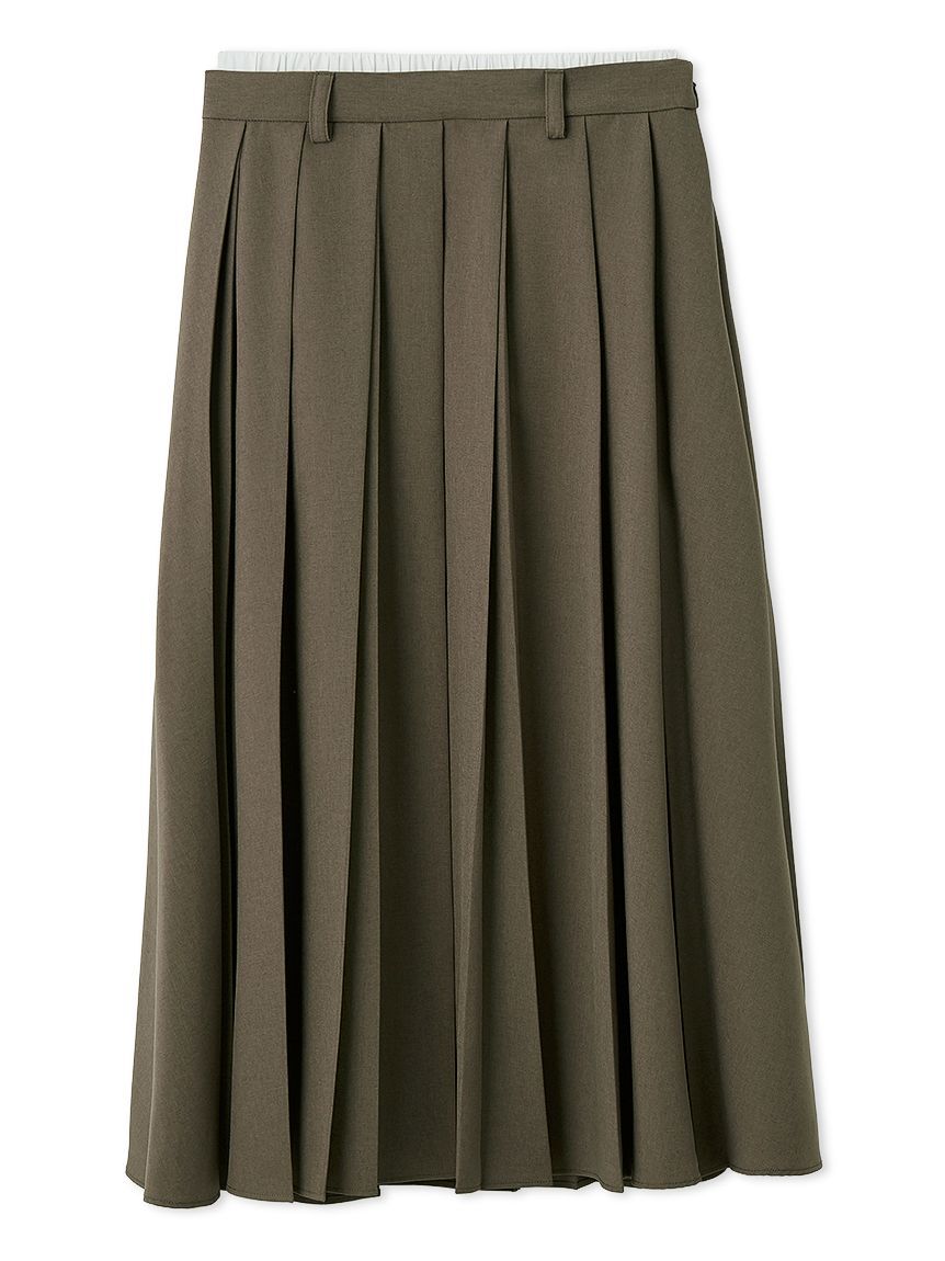 【ミラオーウェン/Mila Owen】 ダブルウエストランダムプリーツスカート