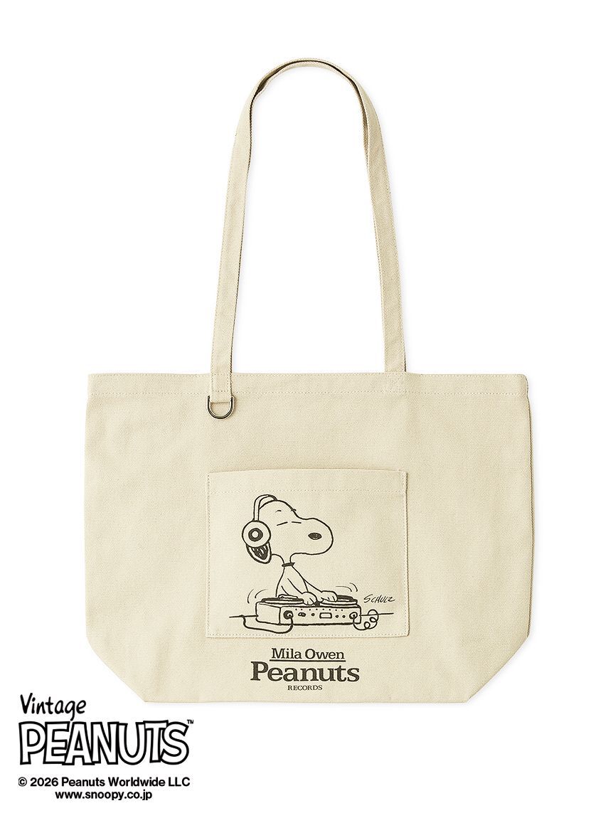 【PEANUTS RECORDS】キャンバストートバッグ