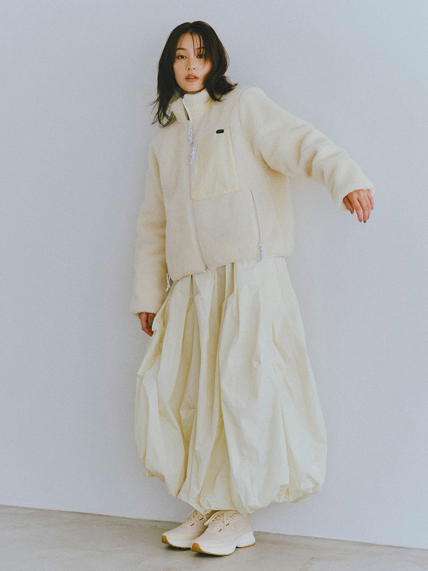 【エミ/emmi】 eco タックボリュームバルーンスカート