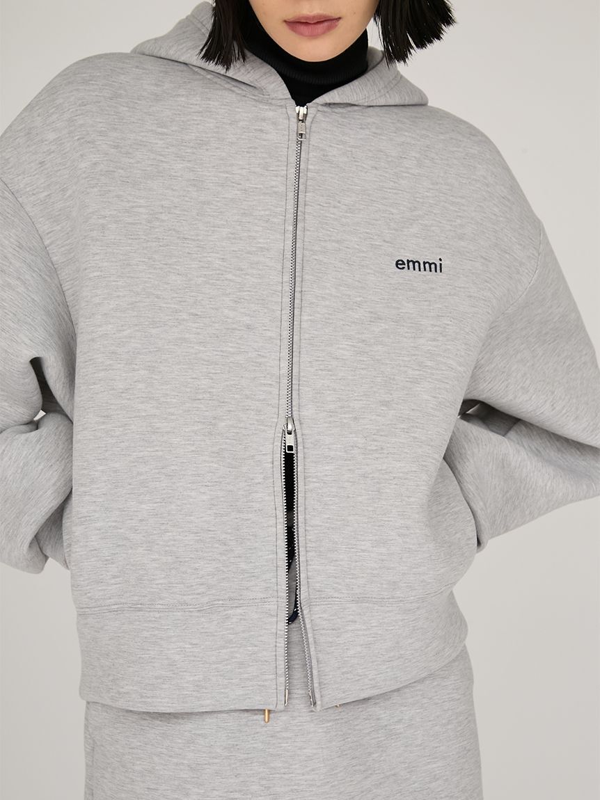 人気メンズファッション|【エミ/emmi】 emmiロゴジップアップダンボールフーディ