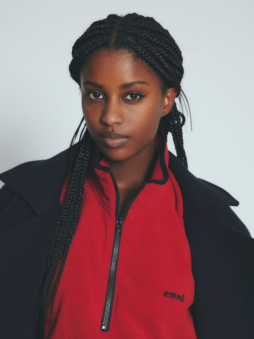 モテ系メンズファッション|【エミ/emmi】 eco フリースハーフジッププルオーバー