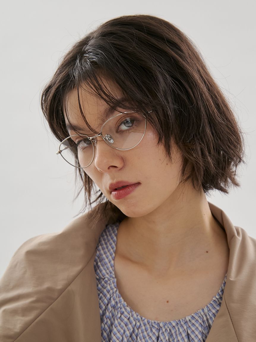 モテ系メンズファッション|【エミ/emmi】 キャットアイメタルフレームメガネ