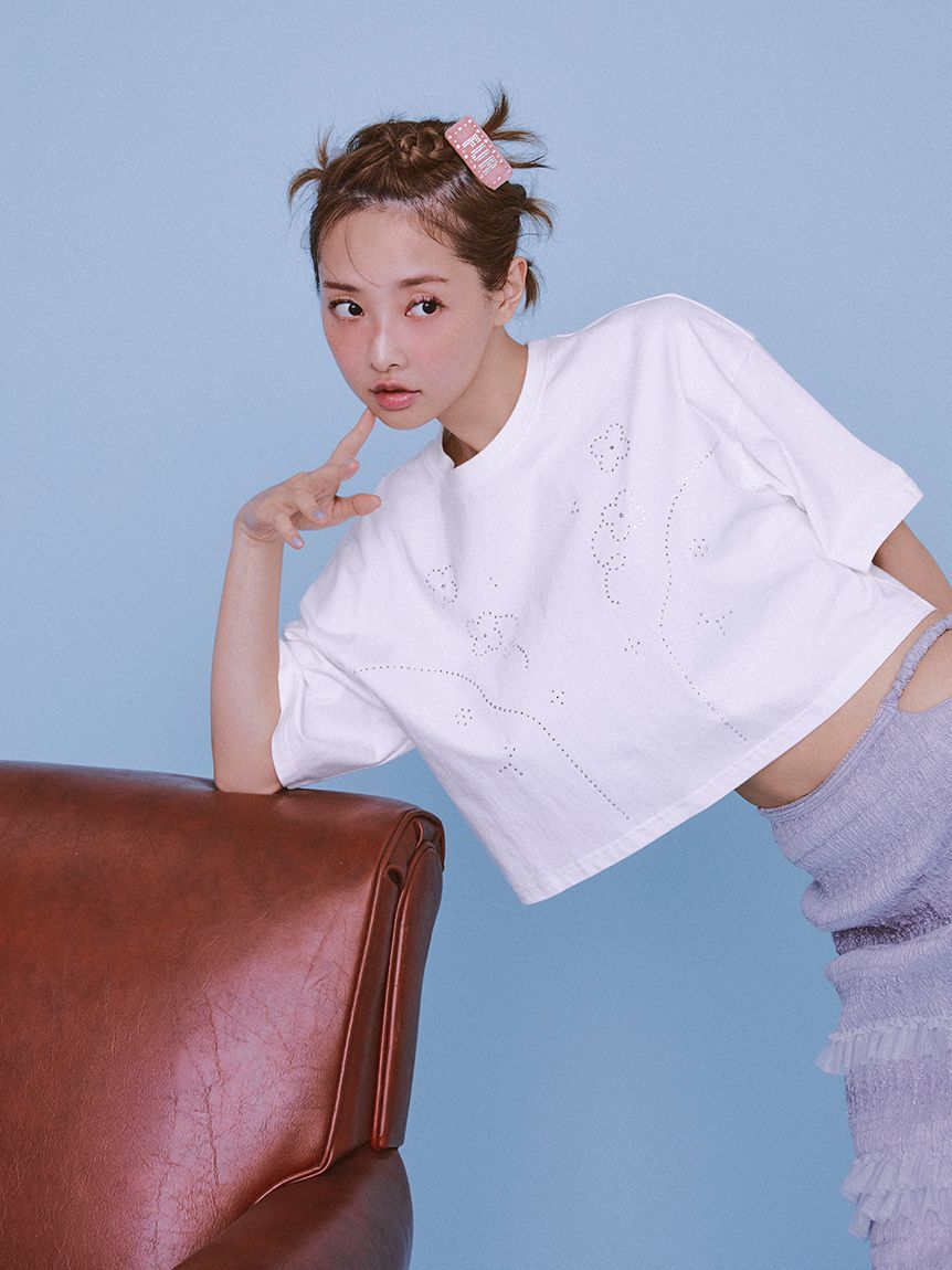 ファッションメンズお薦め|【ファーファー/FURFUR】 ビジューデザインＴシャツ