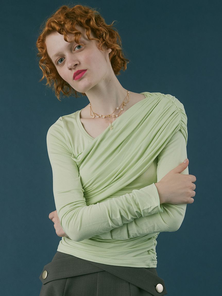 モテ系メンズファッション|【ファーファー/FURFUR】 ソフトドレープカットトップス