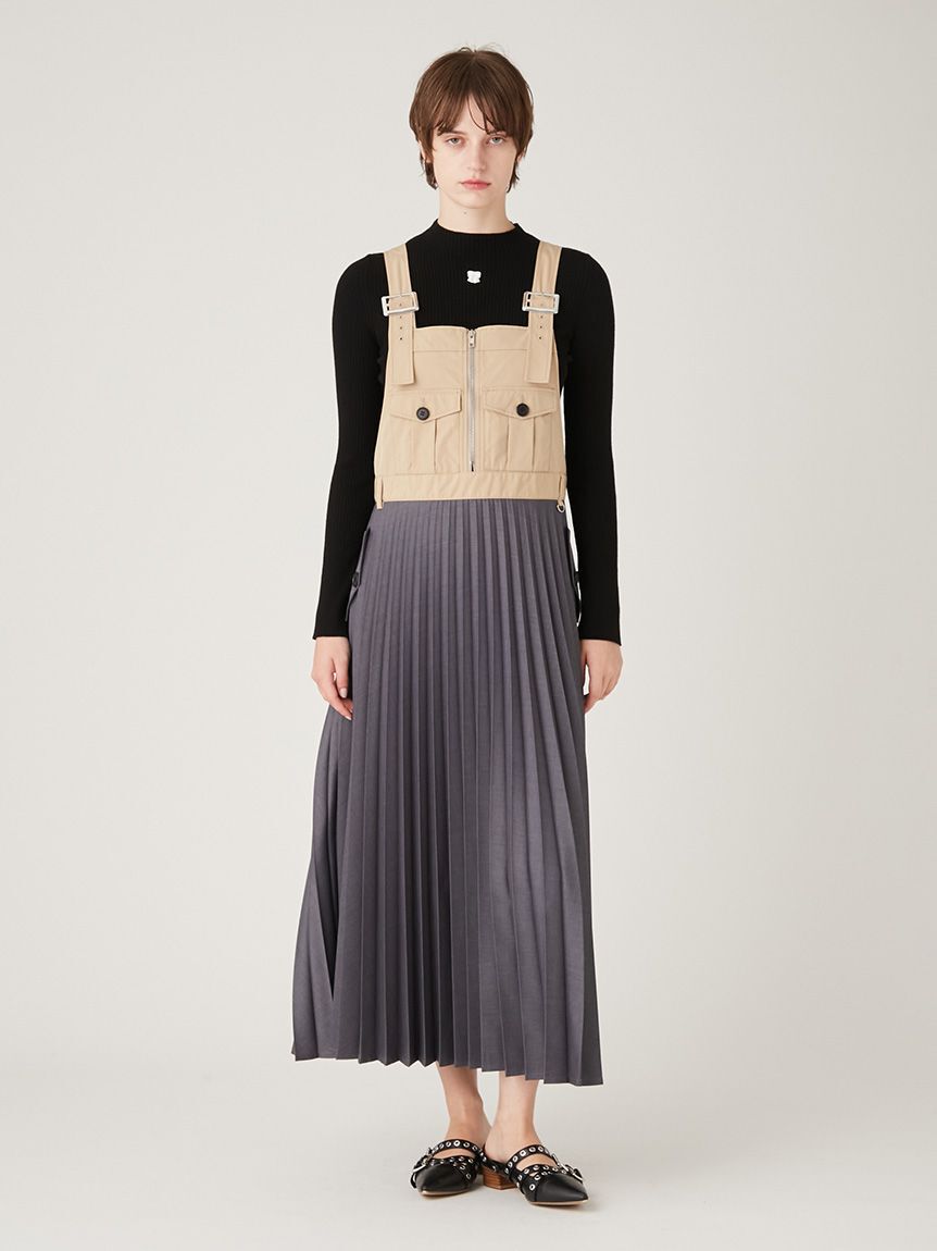 【ファーファー/FURFUR】 トレンチオーバーオールドレス