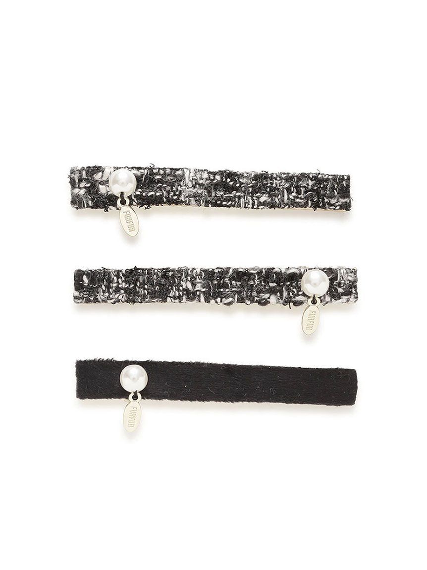 ファッションメンズお薦め|【ファーファー/FURFUR】 ツイード×ベロアヘアクリップセット