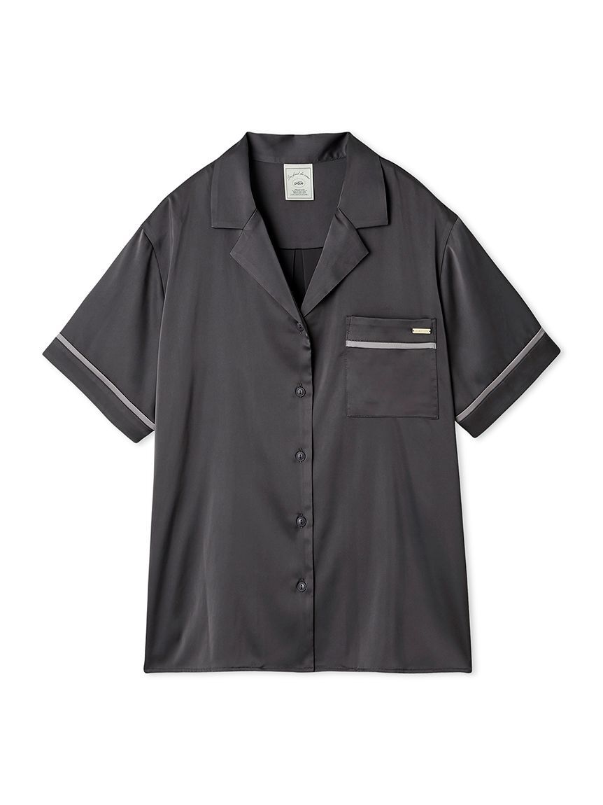 モテ系ファッションメンズ|【ジェラート　ピケ/gelato pique】 接触冷感サテンラインシャツ