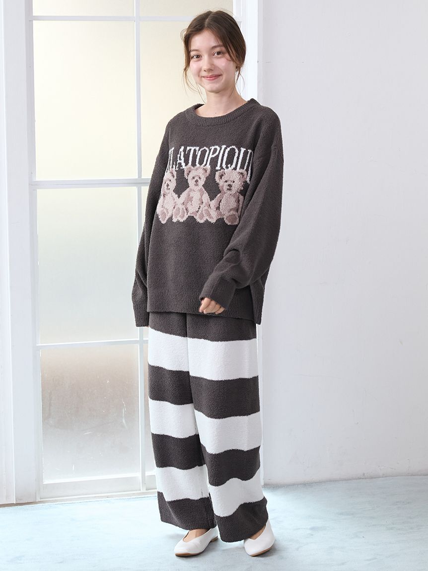 メンズファッションなら|【ジェラート ピケ/gelato pique】 モチーフジャガードボーダーロングパンツ