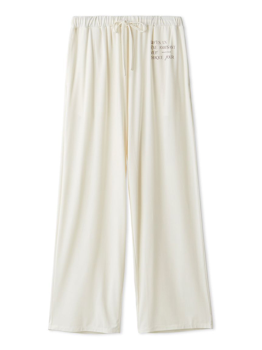 人気メンズファッション|【ジェラート　ピケ/gelato pique】 フェミニンレーヨンロゴロングパンツ