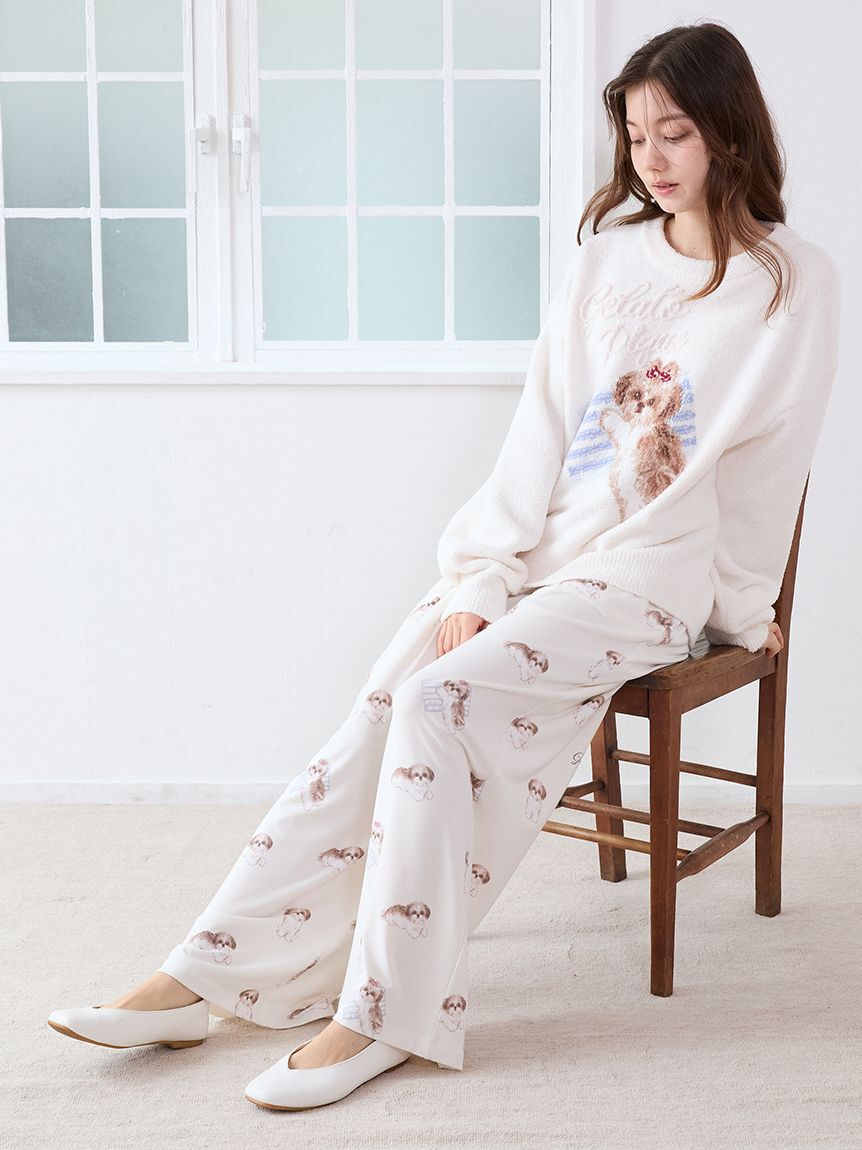 人気メンズファッション|【ジェラート　ピケ/gelato pique】 シーズー柄ロングパンツ