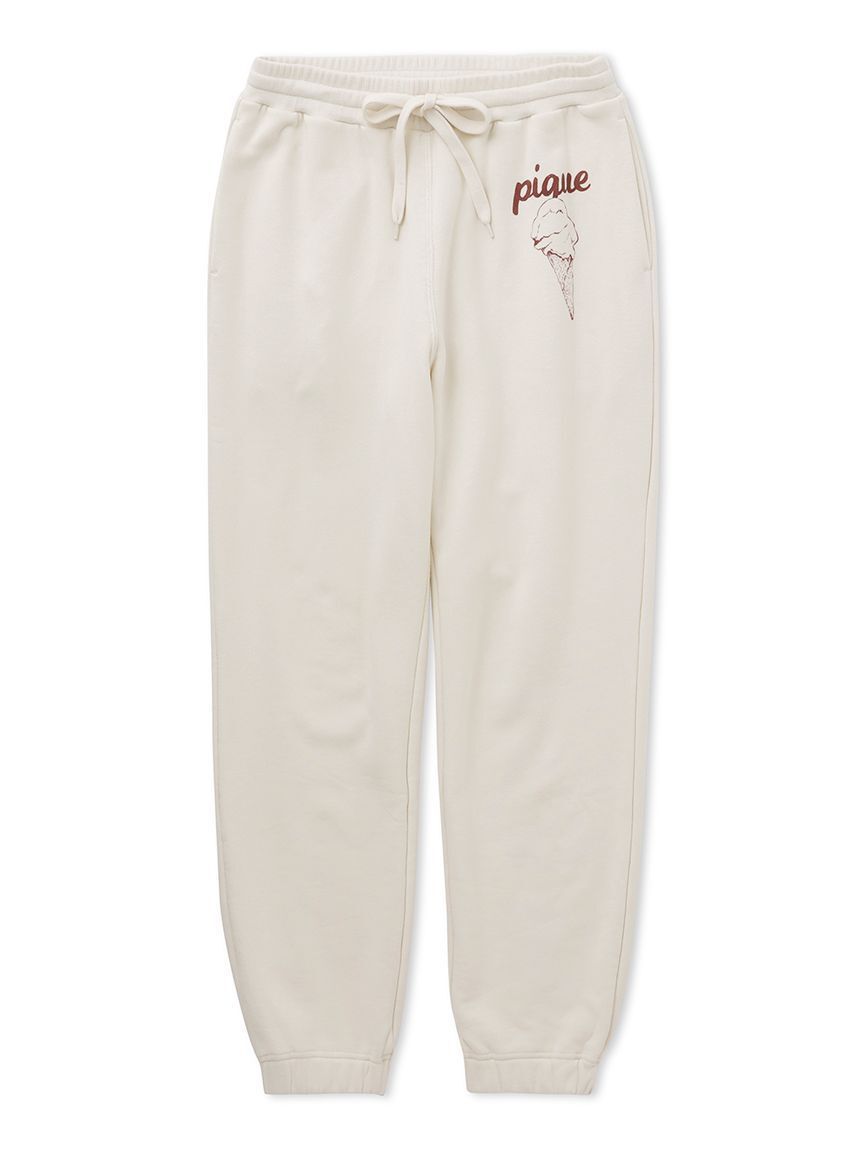 人気ファッションメンズ|【ジェラート　ピケ/gelato pique】 【UNISEX】裏毛ワンポイントロングパンツ