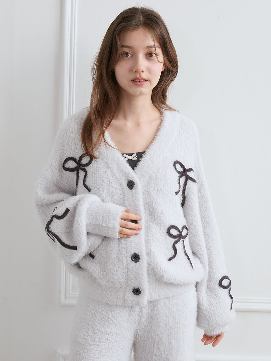 モテ系メンズファッション|【ジェラート ピケ/gelato pique】 リボンフェザーカーディガン