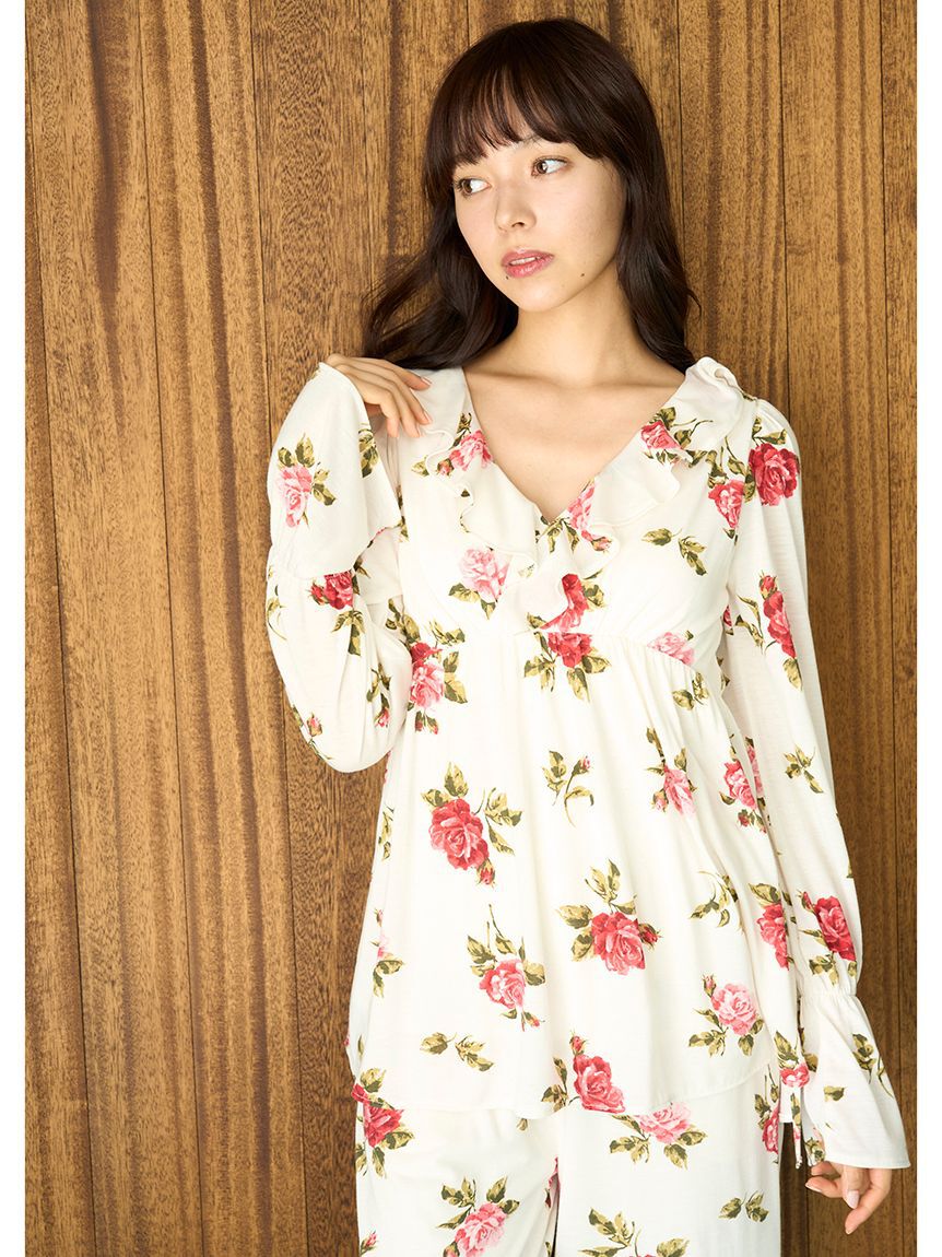 メンズファッションなら|【ジェラート　ピケ/gelato pique】 ヴィンテージローズ柄プルオーバー