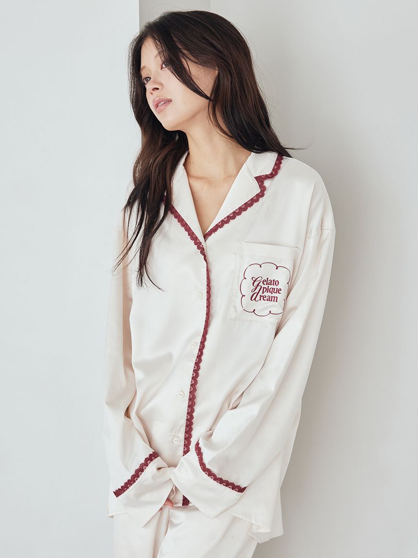 メンズファッションオススメ|【ジェラート ピケ/gelato pique】 レースサテンシャツ