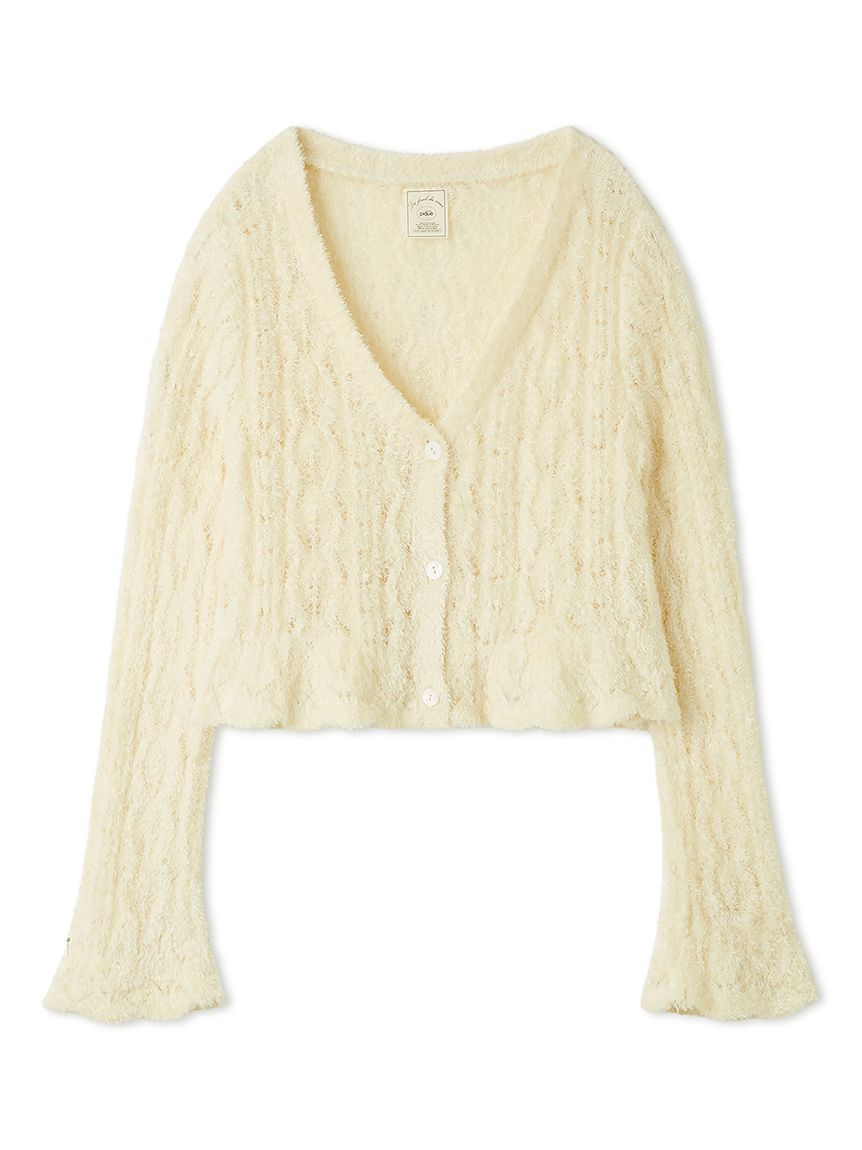 人気メンズファッション|【ジェラート　ピケ/gelato pique】 フェザー柄編みカーディガン