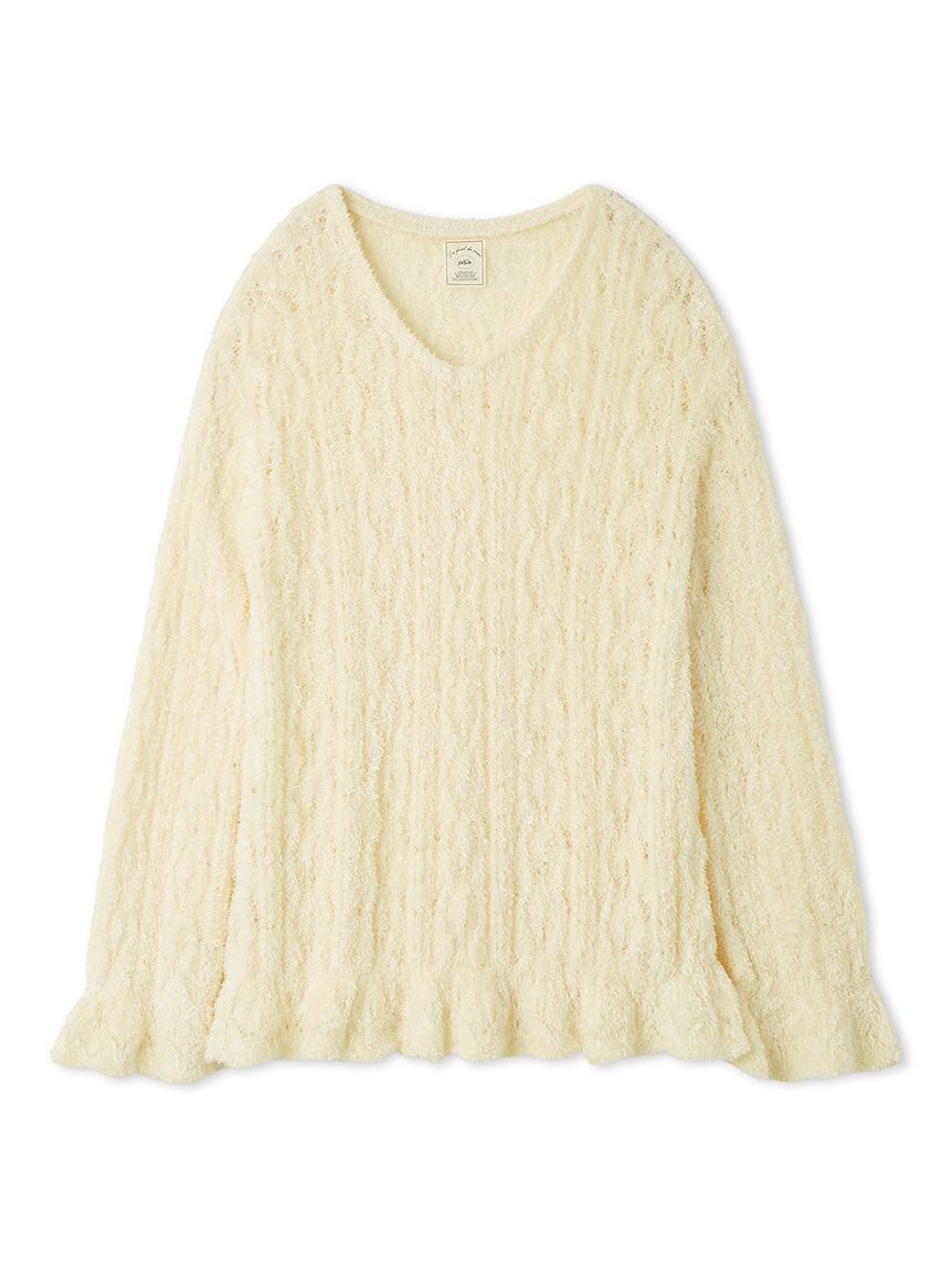 ファッションメンズお薦め|【ジェラート　ピケ/gelato pique】 フェザー柄編みプルオーバー