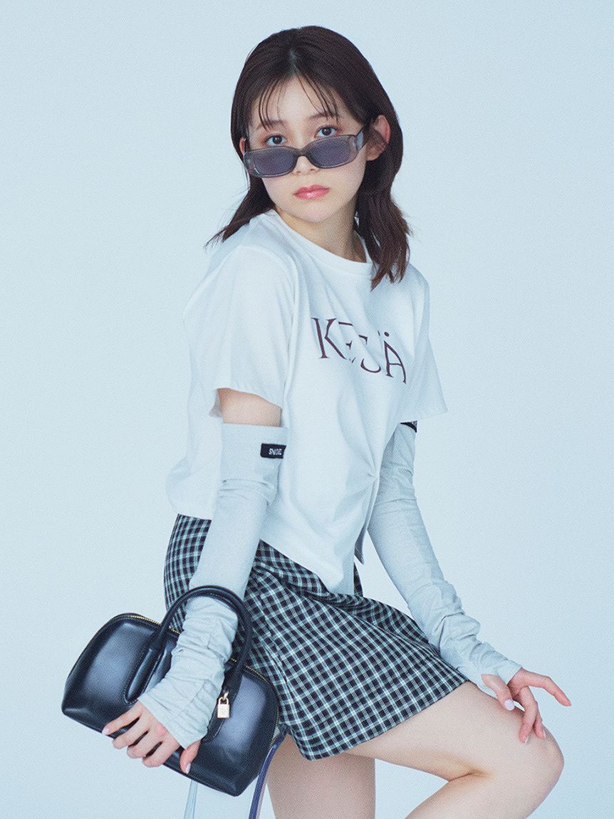 ファッションメンズお薦め|【スナイデル/SNIDEL】 SustainableデザインロゴTシャツ