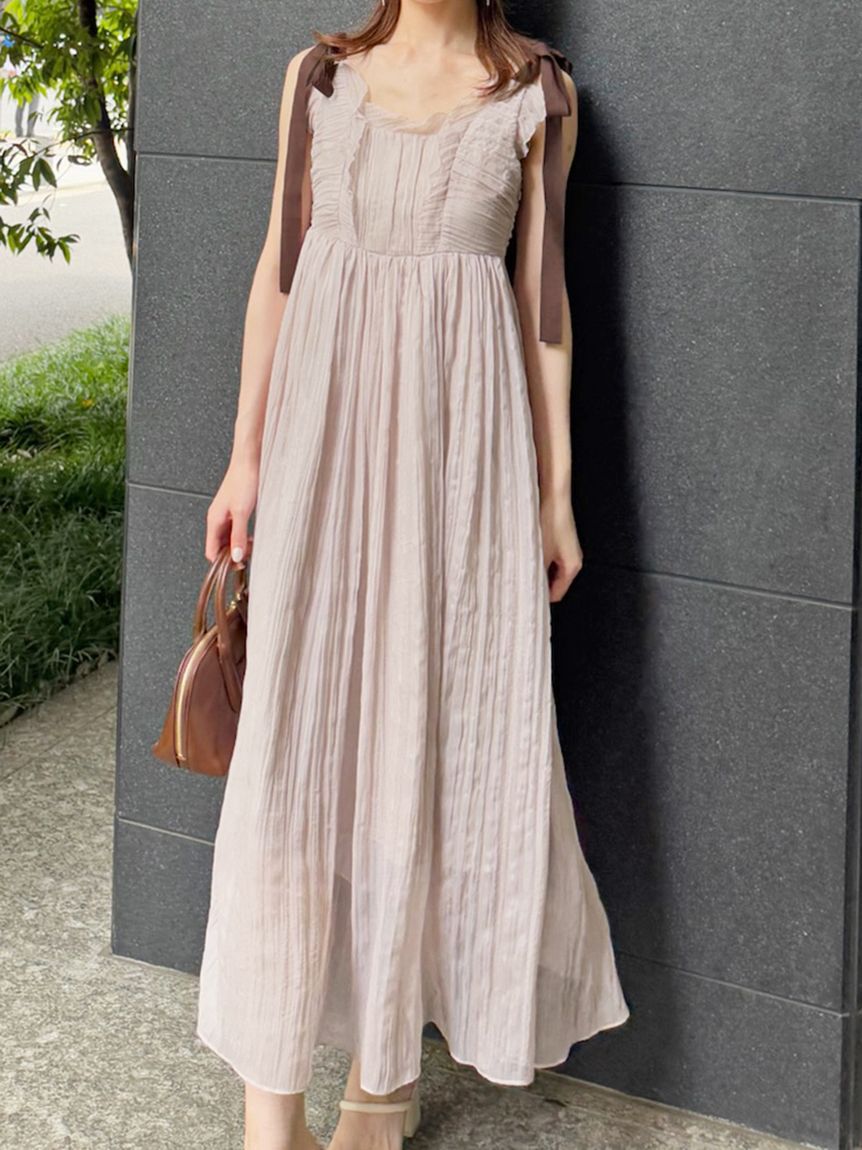 【スナイデル/SNIDEL】 シアーシフォンワッシャーワンピース