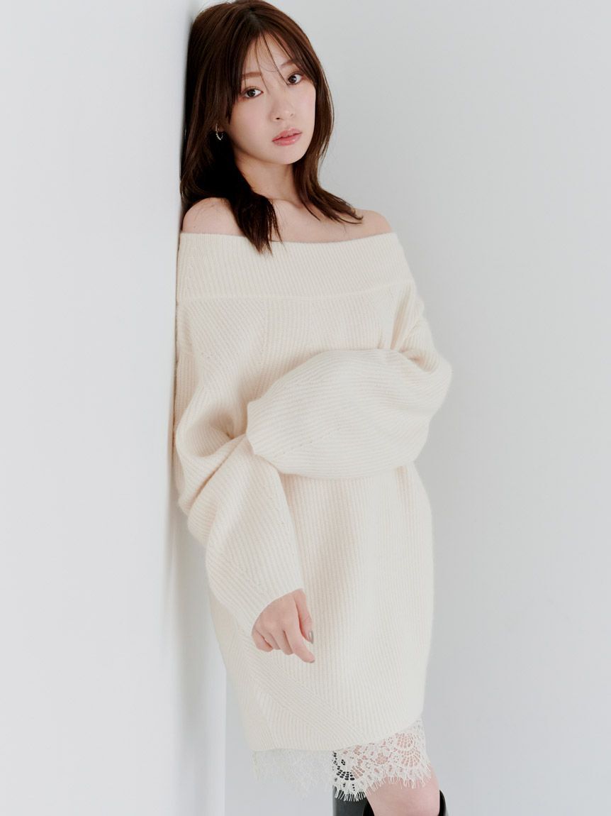 【スナイデル/SNIDEL】 ニットセットキャミミニワンピース