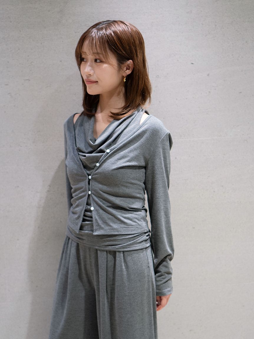 【スナイデル/SNIDEL】 カットカーディガン