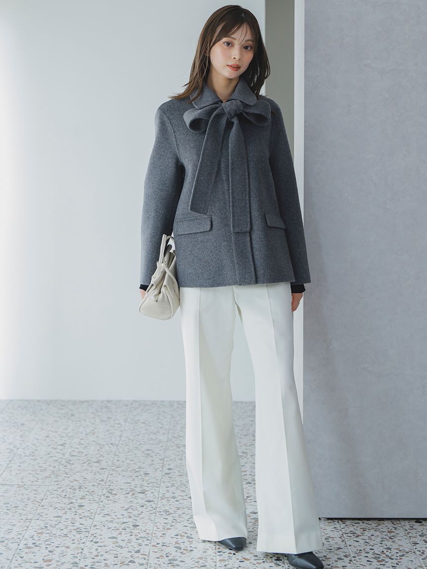 【スナイデル/SNIDEL】 ハイウエストワイドパンツ