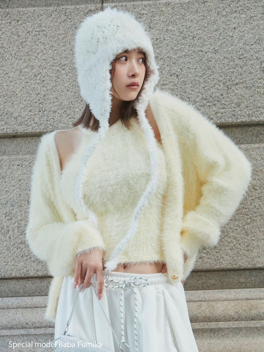 ショート丈ベロアカーディガン（COCO DEAL）｜ルミネのファッション