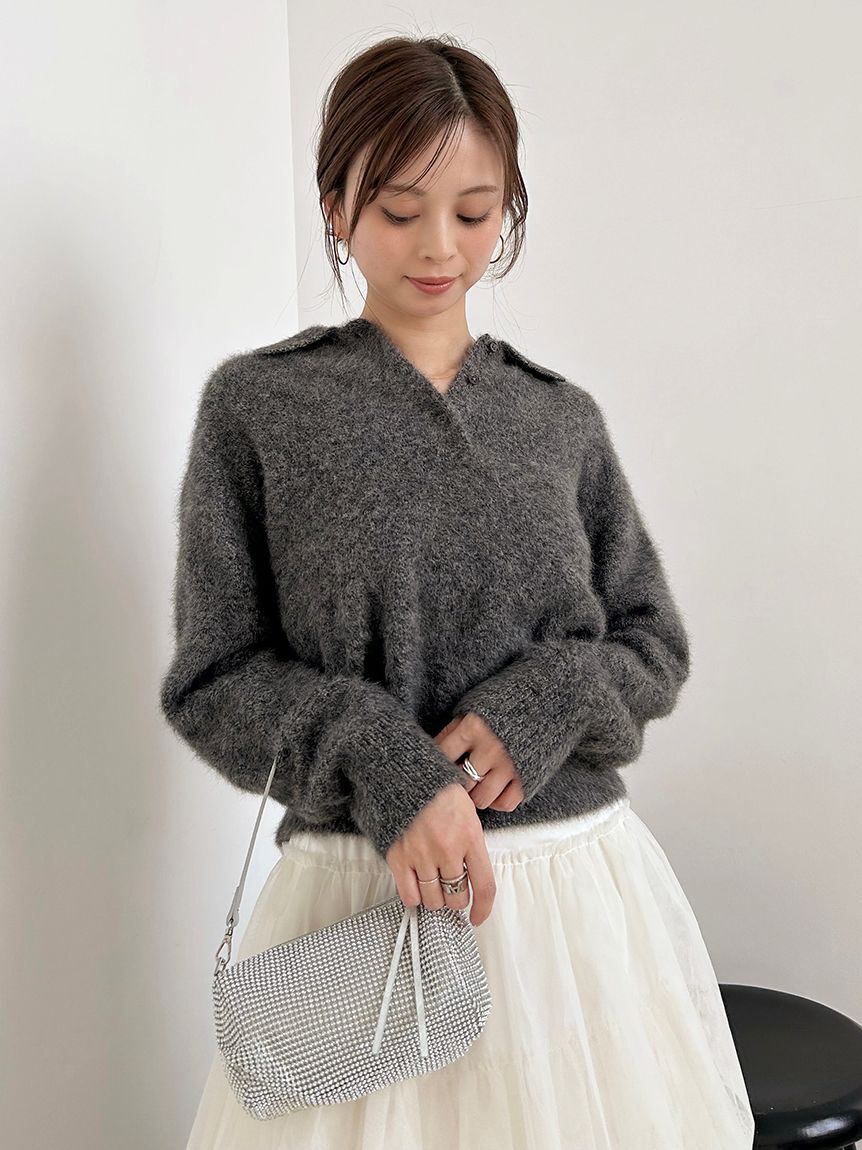 HIGH QUALITY】フォックスカシミヤニットポロ（SNIDEL）｜ルミネの