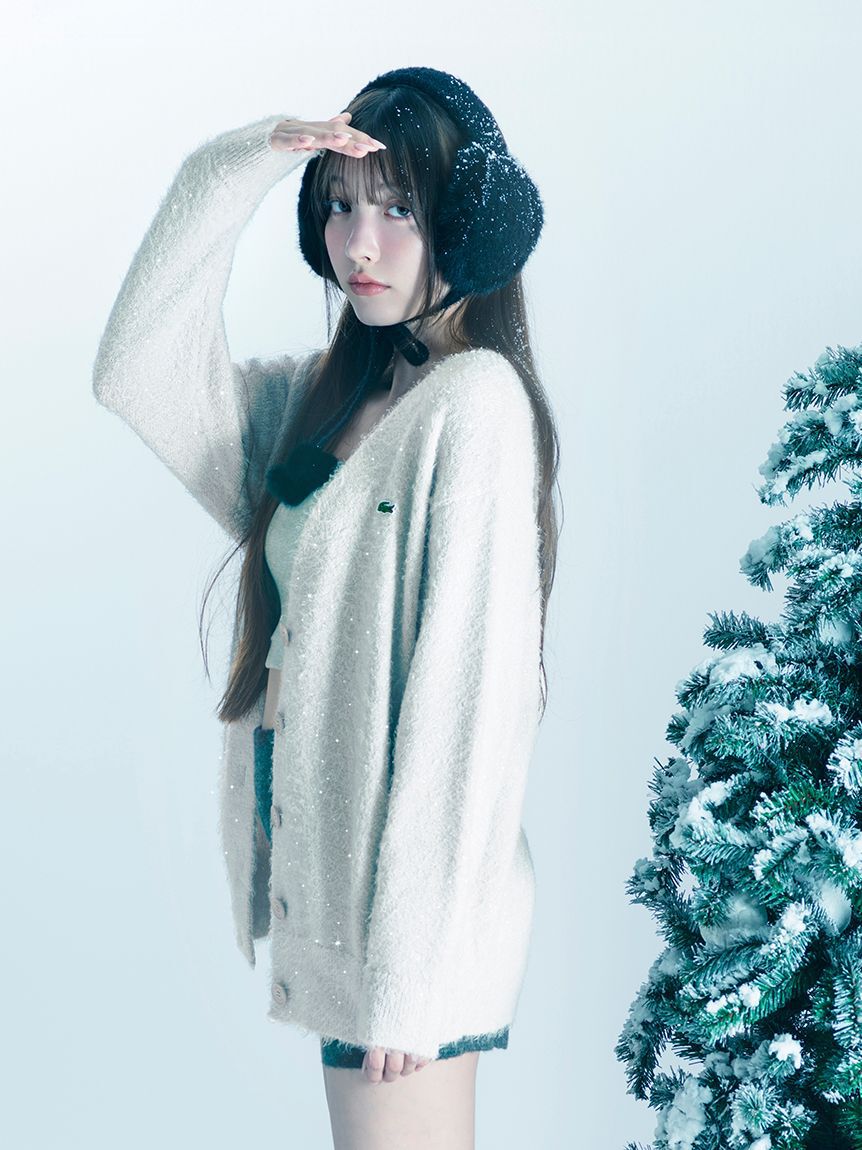 ファッションメンズのイチオシ|【スナイデル/SNIDEL】 LACOSTE/ラメニットカーディガン