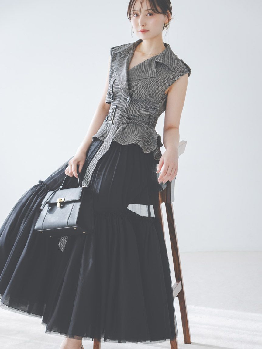 SALON byChico】フロントリボンドッキングコンビネゾン/オケージョン