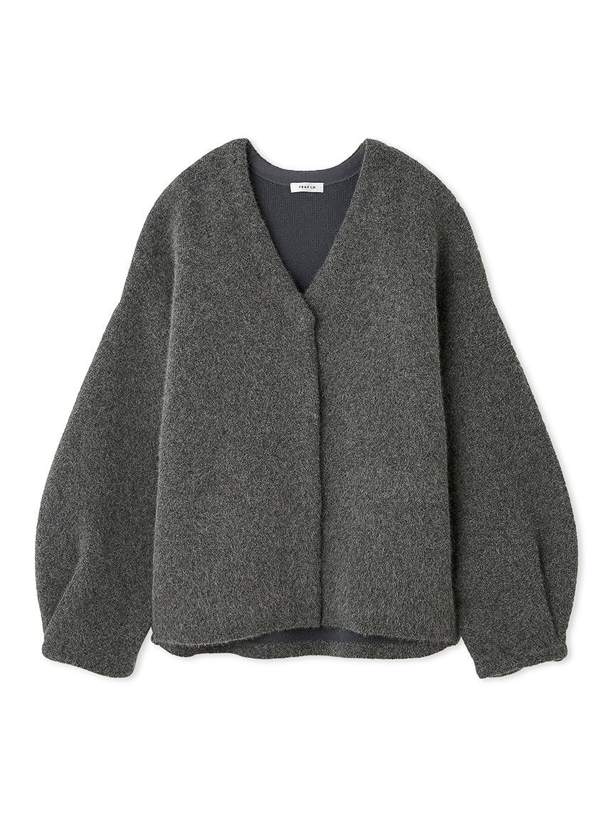 モテ系ファッションメンズ|【フレイ アイディー/FRAY I.D】 ダブルフェイスラクーンカーディガン