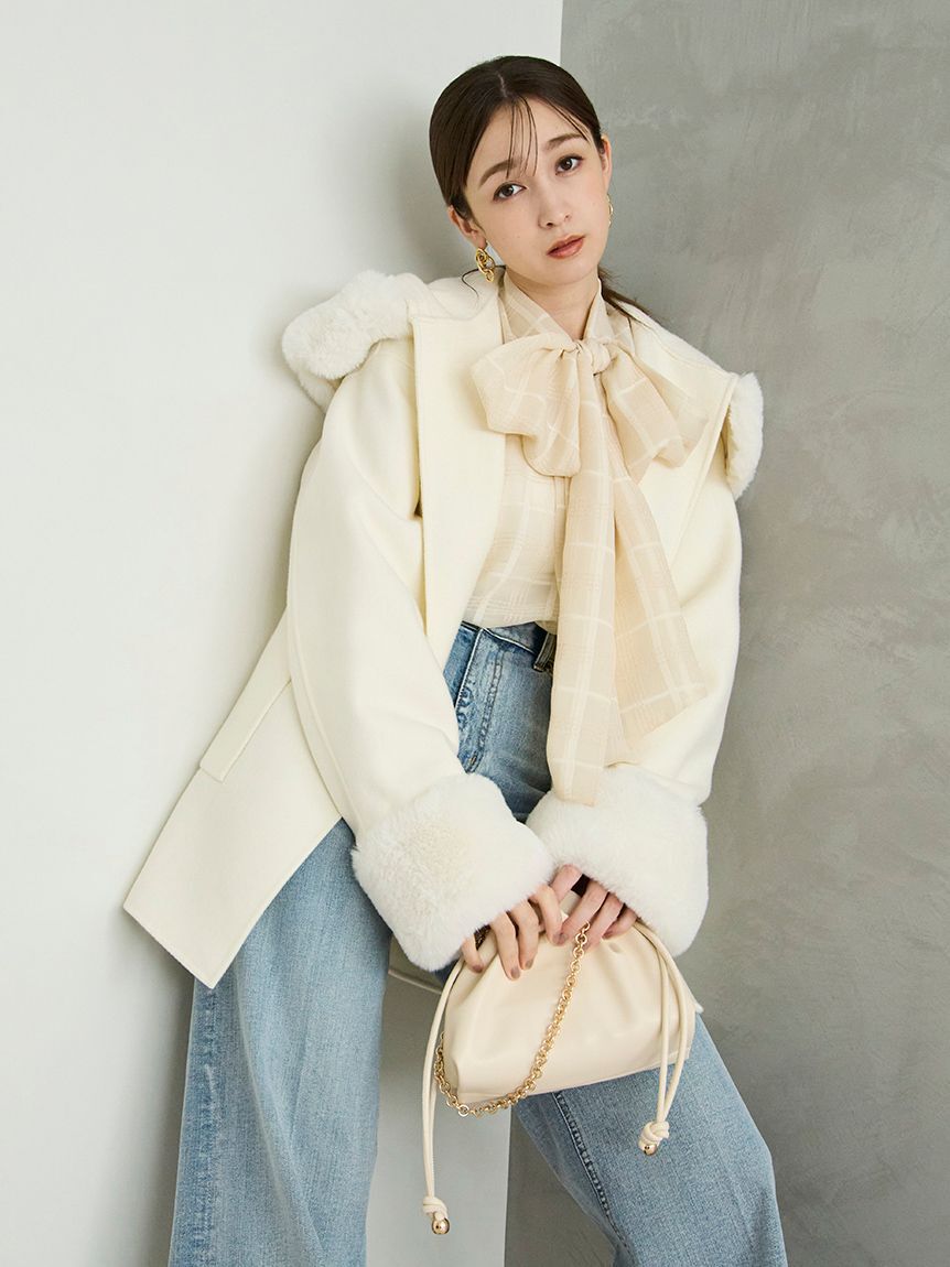 ファッションメンズのイチオシ|【フレイ　アイディー/FRAY I.D】 ファーリバーミドルコート