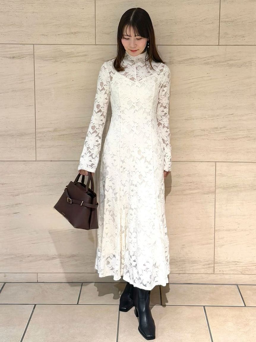 フラワーストレッチレースワンピース（FRAY I.D）｜ルミネの