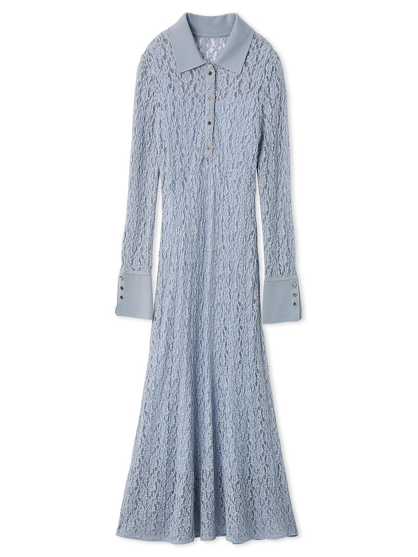 オープンポロカラーニットワンピース（FRAY I.D）｜ルミネの