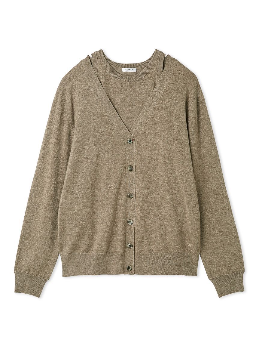 【フレイ　アイディー/FRAY I.D】 ウォッシャブルカシミヤシルクニットアンサンブル／ウォッシャブル