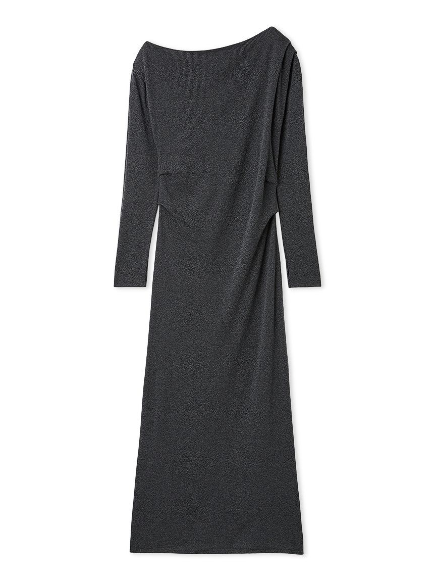 【フレイ　アイディー/FRAY I.D】 タックドレープワンショルリブニットワンピース