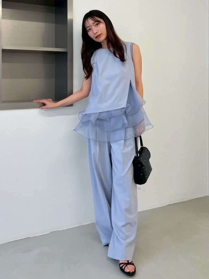 WEB限定【LOULOU WILLOUGHBY】デシンハートプリントボウタイブラウス