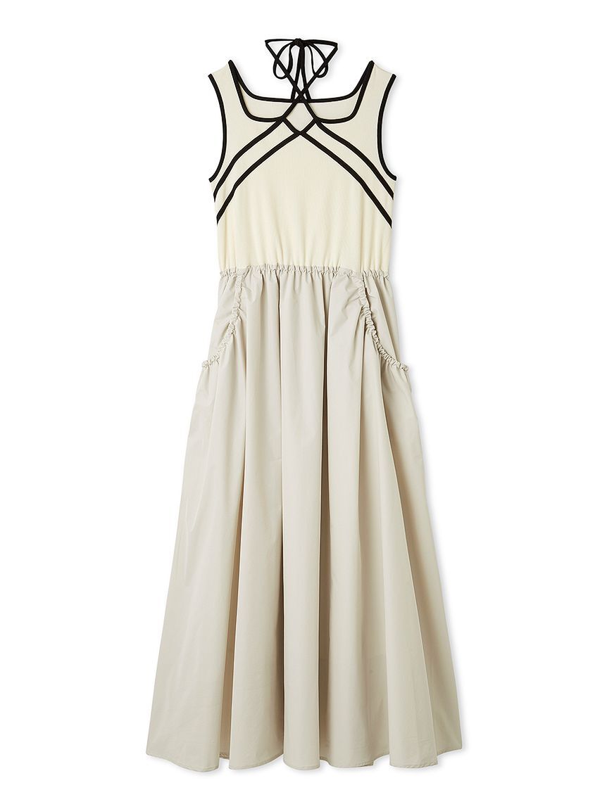 【リリーブラウン/LILY BROWN】 クロスデザインドッキングワンピース